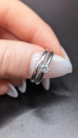 Beautiful 14 Kt White Gold Wedding Set .25 ctw diamond 