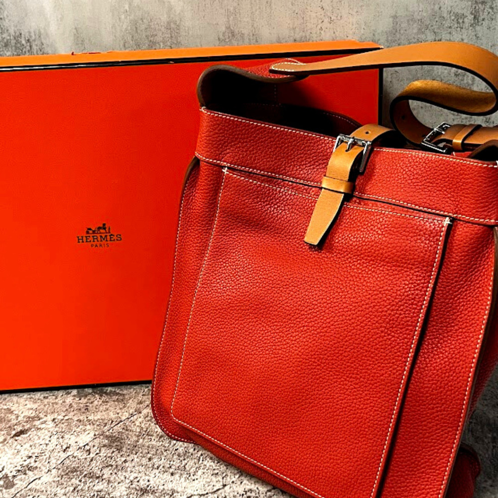 Hermes Clemence Leather Red (Make 4 equal payments of $300.00)