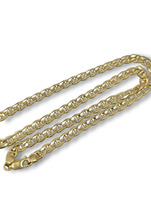  Gorgeous 14K Yellow Gold 5.8mm Link Anchor Chain Necklace 