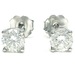  Round Brilliant .90 ctw SI1 Clarity, H Color 14Kt White Gold Stud Earrings