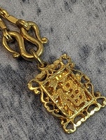  22kt Yellow Gold Chain with pendant 15 inches 