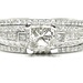 Stunning White Gold Wedding Set in 14 & 18 Kt White Gold 1.50 ctw