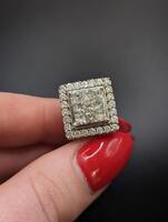 Stunning White Gold Ring over 4 Ctw of Diamonds 
