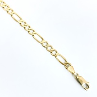  Dazzling 14KT Yellow Gold Figaro Chain 24"