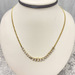 Vintage Allure: 14/18kt Yellow Gold Diamond-Studded Necklace over 2.0 ctw 