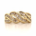  10kt Yellow Gold Twisted Ladies Diamond Ring