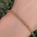  18kt Rose Gold Beads Bracelet 7 inches