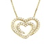  Enchanting 14KT Yellow Gold Heart Pendant Necklace Approx 1.0 ctw