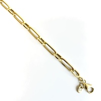  A Dash Of Beauty: 14KT Yellow Gold Paperclip Chain Necklace 24"