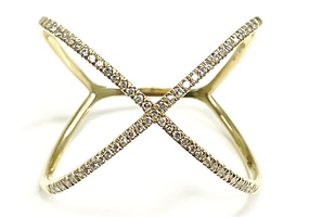  Opulent 14KT Yellow Gold .33 Ctw Diamond Ring