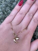  Glam Up: 10kt Gold Moon and Star Bracelet