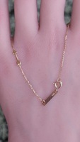  Glistening 14kt Yellow Gold Arrow Necklace - 16.25"