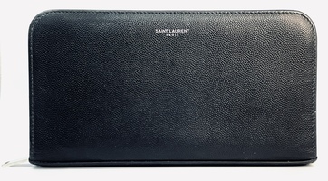 Saint Laurent Logo Black Wallet