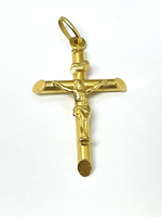  Divine Elegance: 18Kt Yellow Gold Cross Pendant