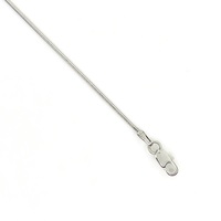 Beauty in Simplicity: 14K White Gold Snake Chain 18"