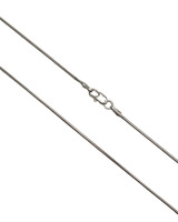 Beauty in Simplicity: 14K White Gold Snake Chain 18"