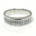 Timeless 18Kt White Gold Invisible Set Diamond Ring .50 ctw