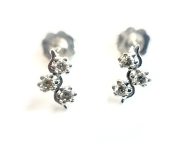  Be Mesmerized By: 14Kt White Gold .25 ctw Diamond Earrings