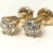  An Outfit's Staple: 14Kt Yellow Gold 1.0 ctw Natural Diamond Studs