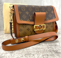 LOUIS VUITTON Dauphine MM Monogram Reverse Monogram Canvas