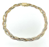  Bedazzle Your Fit: 14Kt Gold Bracelet 