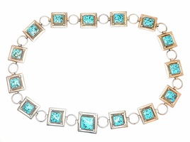  Elevate Your Fit: Silver 0.925% Turquoise Native American Belt