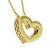 Enchanting 14KT Yellow Gold Heart Pendant Necklace