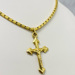 A Gift Of Faith: 18Kt Yellow Gold Cross Pendant