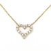  18KT Yellow Gold Tiffany & Co. Heart with Diamonds Pendant Necklace Mini