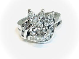 Luxury To Go With You: 14Kt White Gold Ring 1.05 ctw 