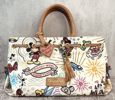 Dooney & Bourke Disney Mickey Mouse Sketch Tassel Tote Bag 2010