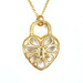 For Darlings: Tiffany & Co 18KT Yellow Gold Filigree Heart Pendant 16" Necklace