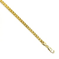 Stunning 14KT Yellow Gold Wheat Chain Necklace