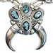 Art Appreciation: Native American Silver Necklace With Turquoise Stones & Claws