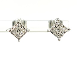 Spark With Exquisiteness: 14KT White Gold Diamond Earrings