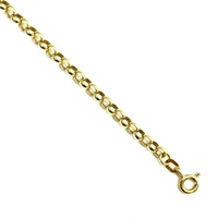  Flex-Worthy: 18KT Yellow Gold Circle Link Chain 23.5"