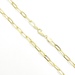 Sophisticated 18K Yellow Gold Paperclip Chain 17.5"