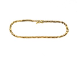  Timeless Style: 18K Yellow Gold Bracelet 7"