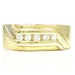 Divine Elegance: 14K Yellow Gold .10 ctw Diamond Ring Size 6.5