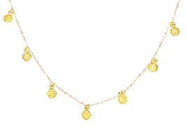 Speaks To You: 21K Yellow Gold Charm Necklace 18.75"