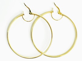  Lustrous 14KT Yellow Gold Hoops