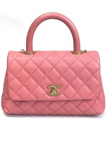 Preppy In Pink: Chanel Mini Coco Handle 92990 Bag