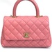 Preppy In Pink: Chanel Mini Coco Handle 92990 Bag
