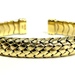 Stunning 18KT Yellow Gold Tiffany & Co 1997 Vannerie Basket Weave Cuff