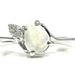 Alluring 10KT White Gold Opal and Diamond Ring