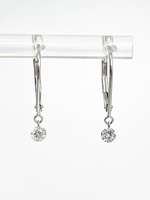  Opulent 14KT White Gold Diamond Earrings