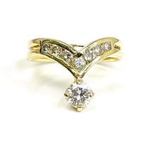 Royalty-Like: 14KT Yellow Gold Diamond Ring