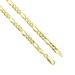 Elegant 14KT Yellow Gold Figaro Chain Necklace 23 inches 