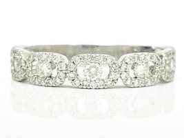  Sparkling 14K White Gold Diamond 1.47 ctw Ring Size 11.5
