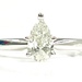 Elegant 14KT White Gold Pear Shaped Diamond Ring